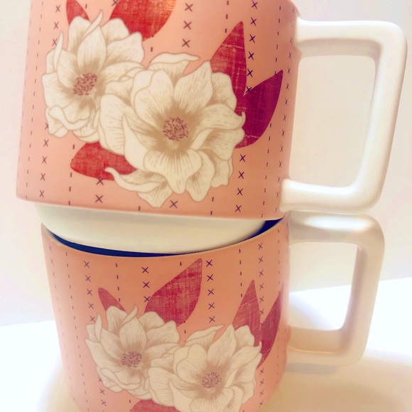 Starbucks Stackable Pink Coffee Mugs, Set of 2 - Picture 7 of 8